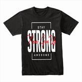 Relentless Resolve: Stay Strong Motivational Tee