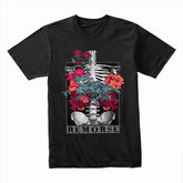Floral Remorse: Blooming Skeleton Tee