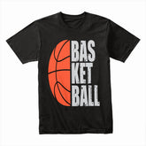 Split Court: Minimalist Basketball Passion Tee