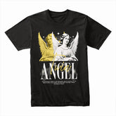 Celestial Twins: Dual Guardian Angel Tee
