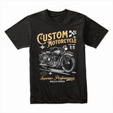 Vintage Torque: Custom Motorcycle Heritage Tee