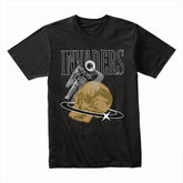 Cosmic Invaders: Astronaut & Skull Galaxy Tee
