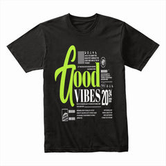 Radiant Mindset: Good Vibes Typography Tee