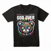 Divine Drip: God Over Everything Graffiti Bear Tee