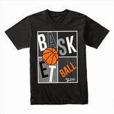 Hoop Hustle: Retro Graphic Basketball Tee
