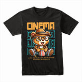 CineBear Delight: Movie Night Tee