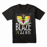 Celestial Flame: Blaze of Glory Wings Tee