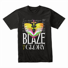 Celestial Flame: Blaze of Glory Wings Tee