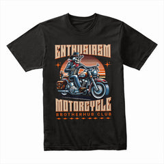 Enthusiasm Motorcycle Brotherhood Club Tee – Ride with Passion!