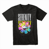 Serenity Bloom: Neon Smiley Flower Tee