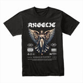 Celestial Vogue: Angelic Elegance Tee