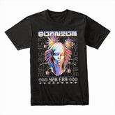 Neon Divinity – Y2K Futurism Tee
