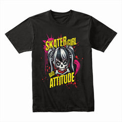 Skater Girl Savage – Bad Attitude Tee
