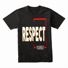 "Respect Yourself" Empowering Black Graphic Tee