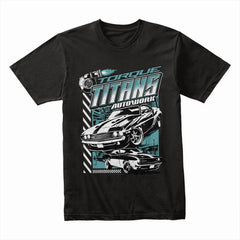 Torque Titans: Retro Muscle Car Autoworks Tee
