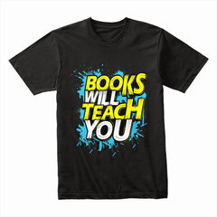 Knowledge Blast: Books Will Teach You - Edgy Reader Graphic Tee