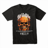 Wildfire Skull: Courage & Resilience Graphic Tee
