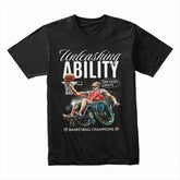 Limitless Court: Unleashing Ability Basketball Tee