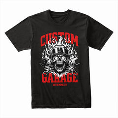 Infernal Mechanic: Custom Garage Skull Tee