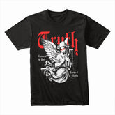 Veiled Verity: Gothic Angel Truth Tee