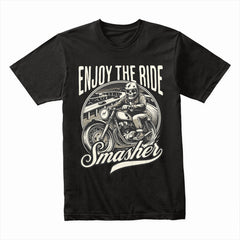 Enjoy the Ride Smasher Biker T-Shirt – Full Throttle Freedom