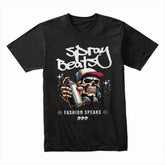 Spray Beats" Graffiti Skull Tee