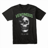 Venomous Embrace: Serpent & Skull Strike Tee
