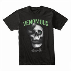Venomous Embrace: Serpent & Skull Strike Tee