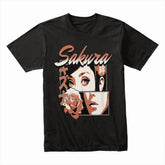 Blossom Noir: Sakura Retro Manga Tee