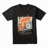 Burning Ambition: Money on Fire Statement Tee