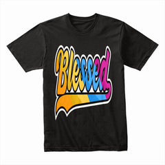 Retro Blessed Vibes Statement Tee