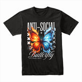 Dual Flame Butterfly – Anti-Social Aesthetic Tee