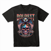 Patriotic Skull Emblem Tee