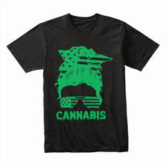 Cannabis Bandana Bun Shirt