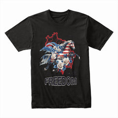 Freedom Patriotic Horse Shirt