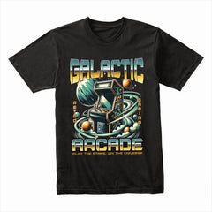 Galactic Arcade T-Shirt – Play the Stars, Win the Universe