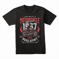 Motorcycle Rider Club – Road Spirit 1967 Vintage Biker T-Shirt