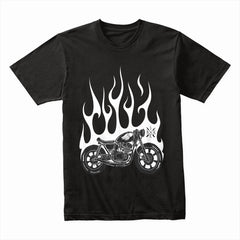 Flaming Motorcycle Shirt