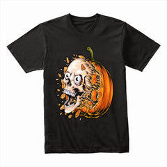 Pumpkin Skull Horror Shirt