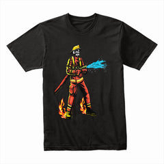Skeleton Firefighter Shirt