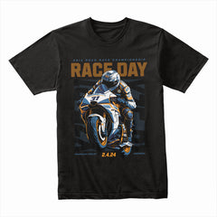 Race Day T-Shirt – High-Speed Motorcycle Racing Championship Tee