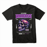 Galactic Mind: Exploring Universe Skull Tee