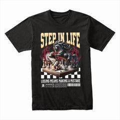 Knight’s Gambit: Step In Life Chess Tee