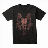 Infernal Horns: Crimson Skull Sigil Tee