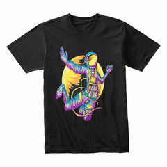 Cosmic Drift - Neon Astronaut Adventure Tee