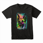 Neon Sentinel – German Shepherd Spectrum Tee