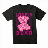 Lonely Strings – Stitched Silence Bear Tee