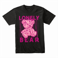 Lonely Strings – Stitched Silence Bear Tee