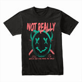 Not Really Smiling – Glitch Mood Tee