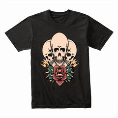 Triple Skull Rose Shirt